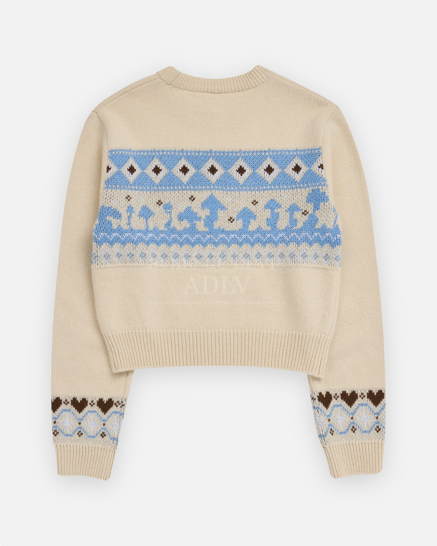 NORDIC BEAR PATTERN KNIT IVORY