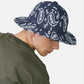 PAISLEY WIDE BRIM CASUAL (DARK BLUE/WHITE)