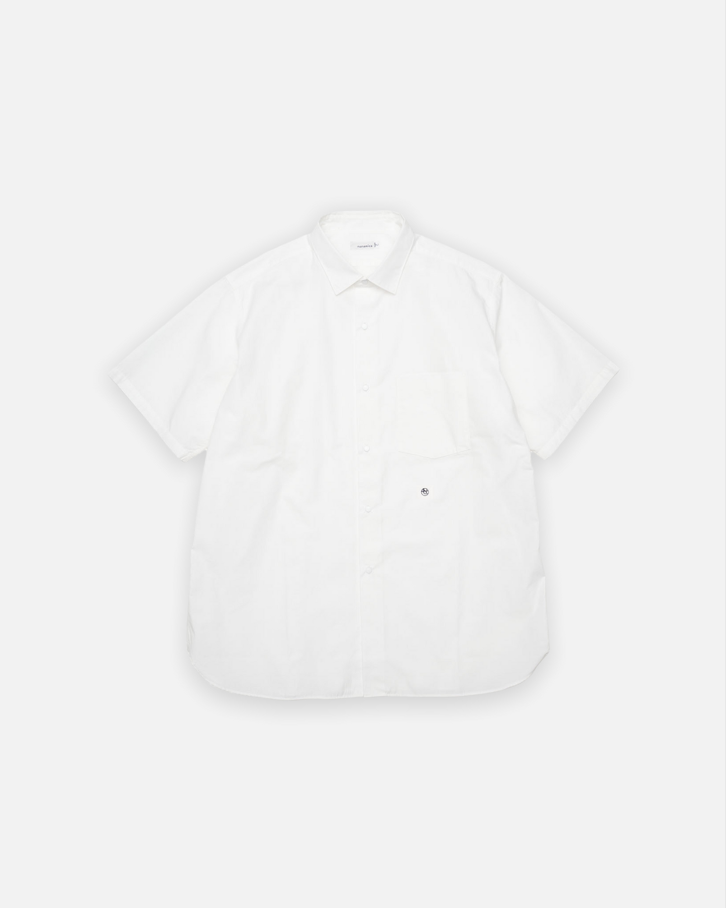 NANAMICA REGULAR COLLAR WIND H/S SHIRT (OFF WHITE)