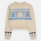 NORDIC BEAR PATTERN KNIT IVORY