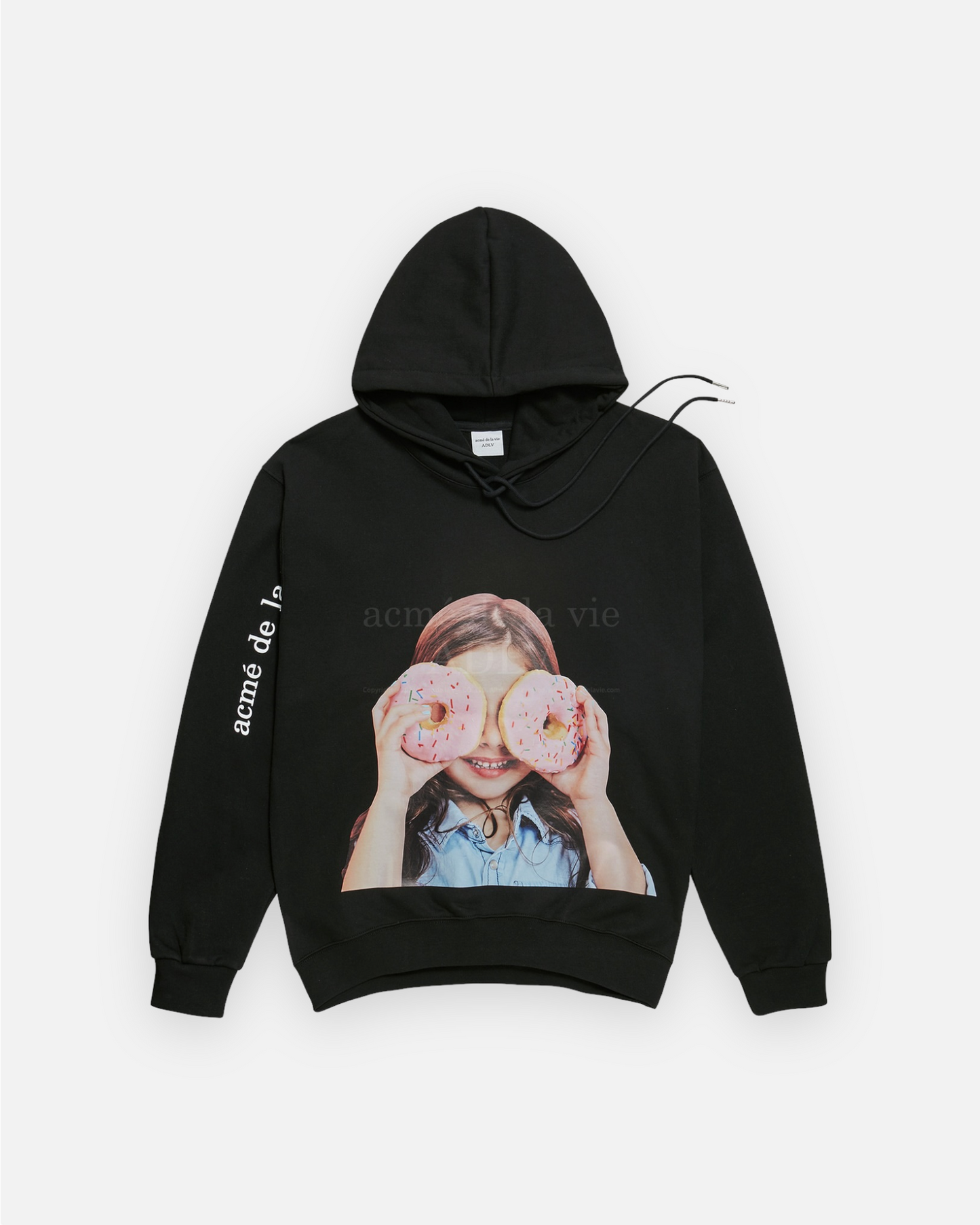 ADLV BABY FACE HOODIE BLACK DONUT 3 (BLACK)