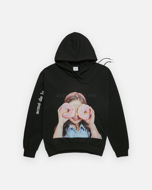 ADLV BABY FACE HOODIE BLACK DONUT 3 (BLACK)