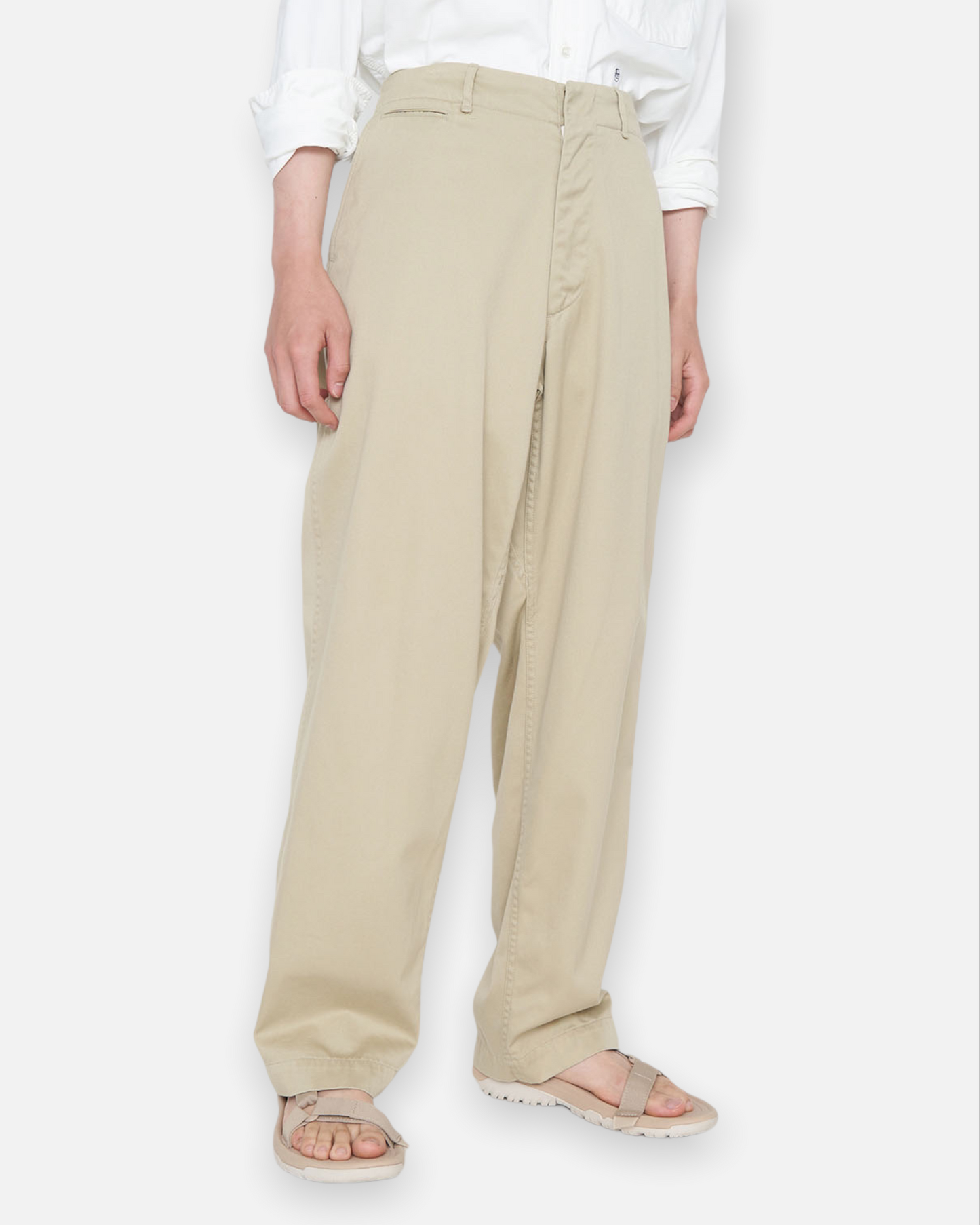 NANAMICA WIDE CHINO PANTS (KHAKI)