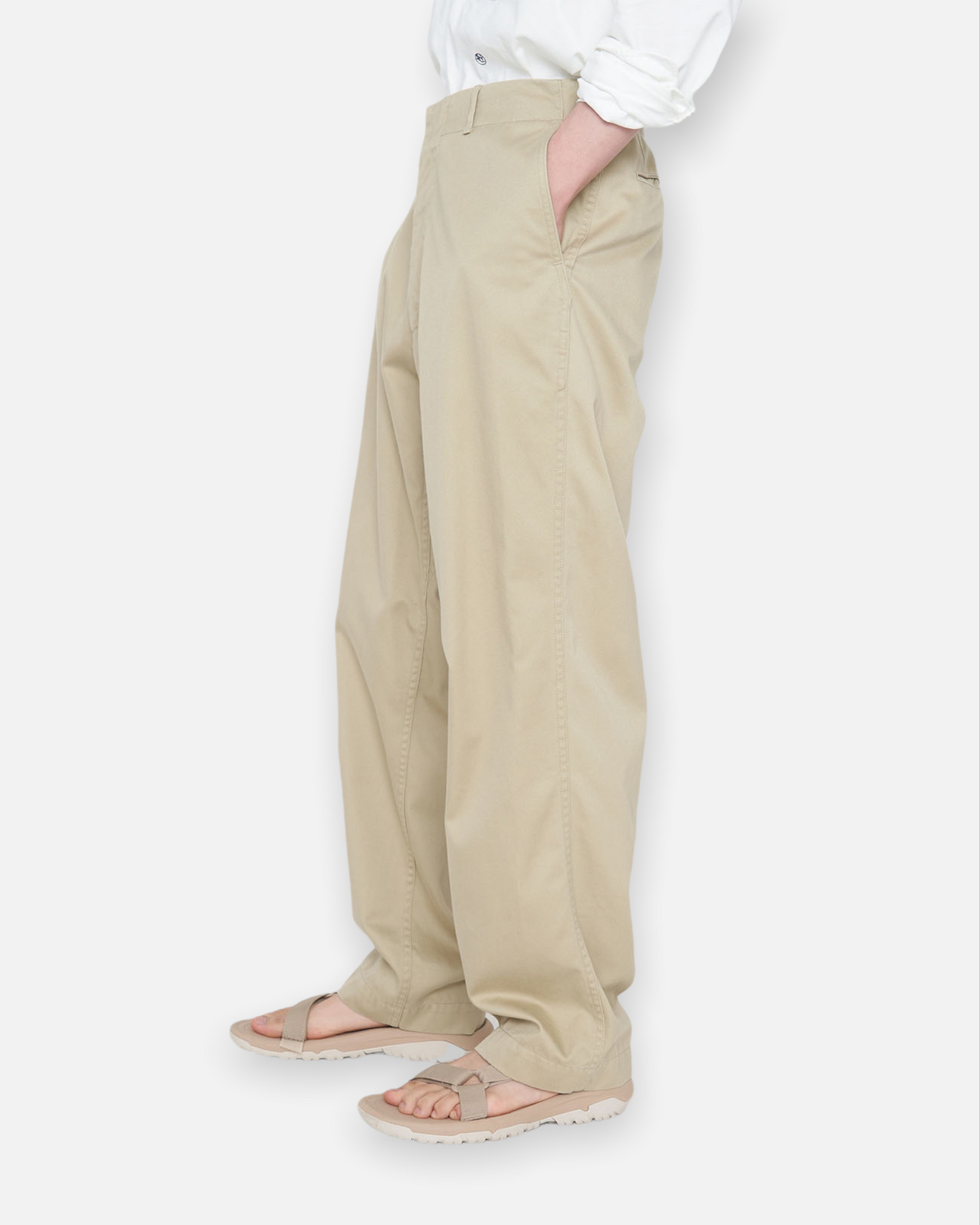 NANAMICA WIDE CHINO PANTS (KHAKI)