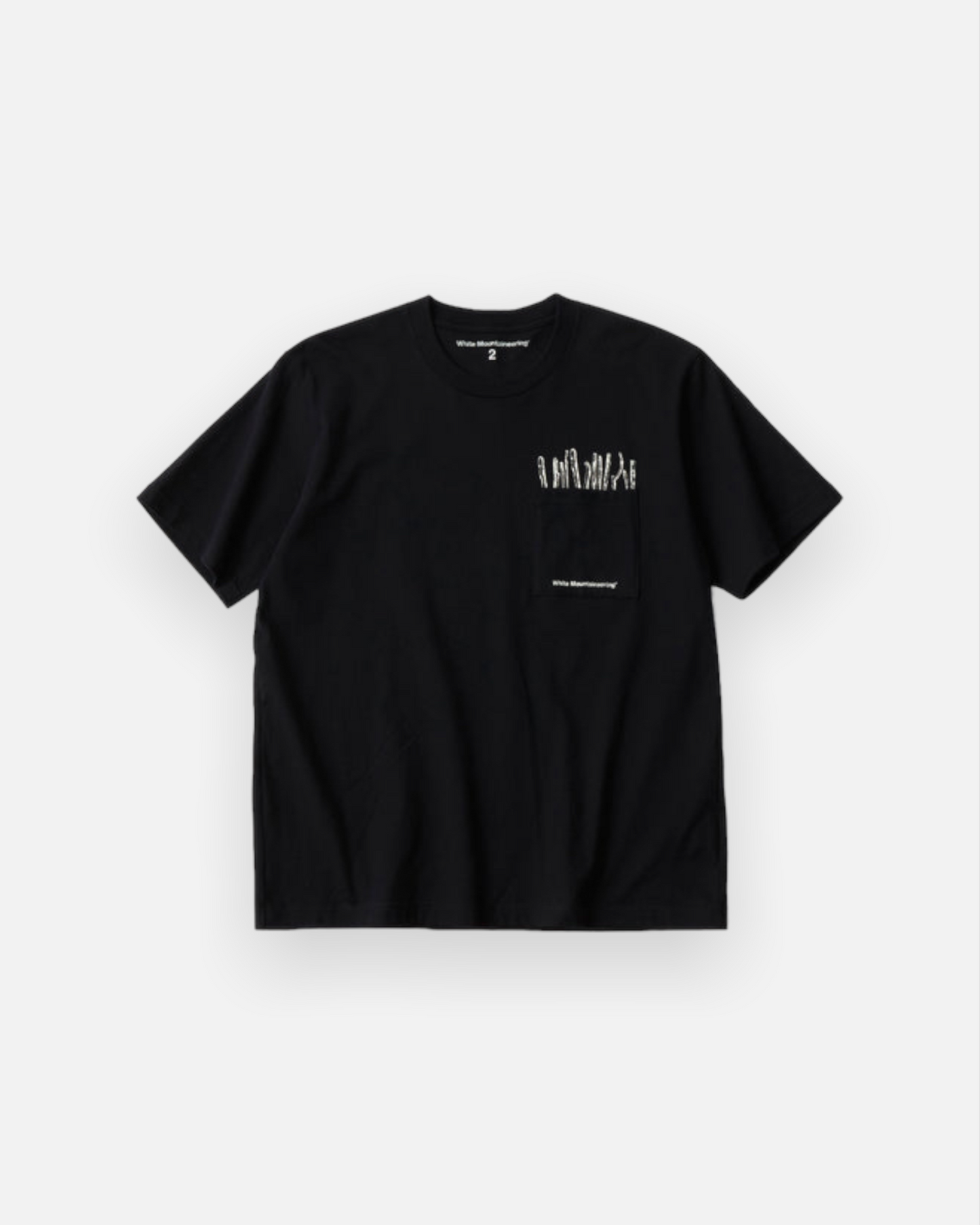 WHITE MOUNTAINEERING TWIGS IN POCKET T-SHIRT (BLACK)