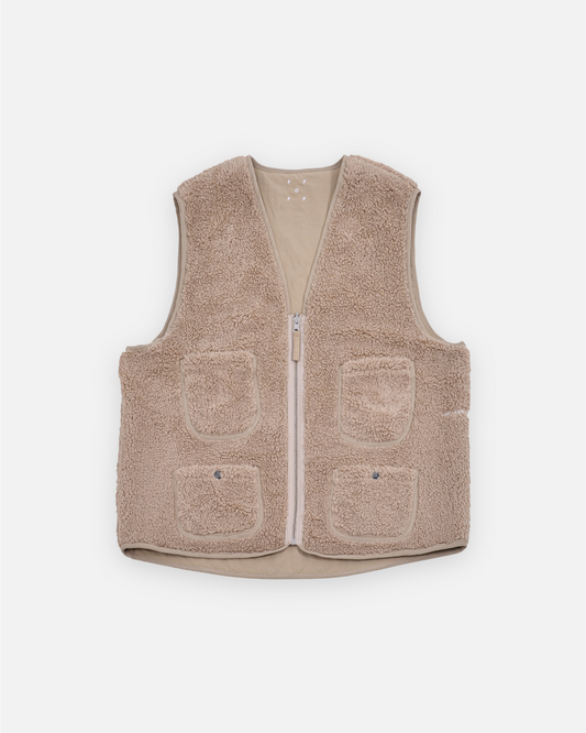 POP HAROLD REVERSIBLE VEST (WHITE PEPPER)