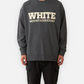 WHITE MOUNTAINEERING SHAGGY EMBROIDERY CREW NECK PULLOVER (CHARCOAL)