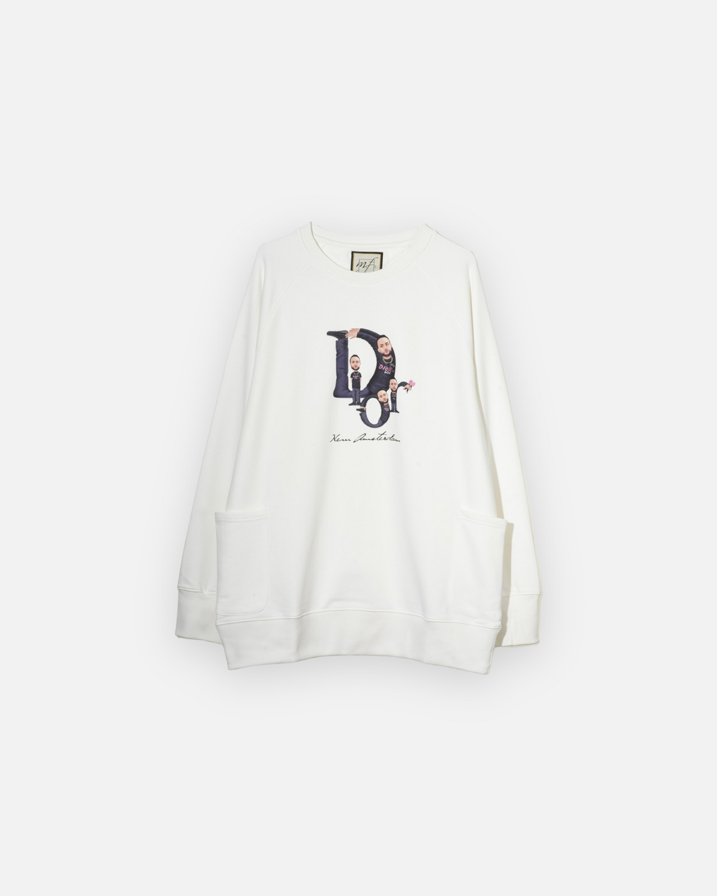 MF BY GCDC DEAR ALL BY CHRISTIAN SWEATSHIRT (WHITE)