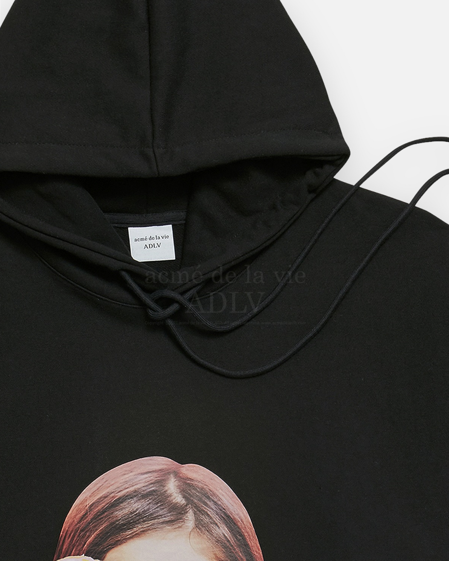 ADLV BABY FACE HOODIE BLACK DONUT 3 (BLACK)