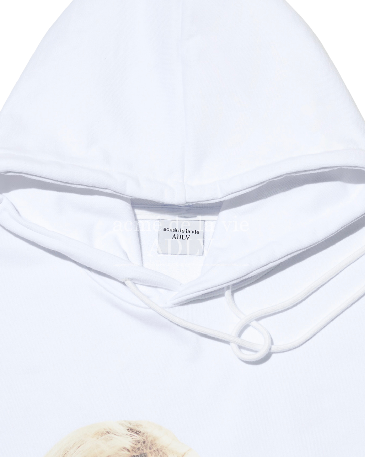 ADLV BABY FACE HOODIE WHITE PUPPY AND BOY (WHITE)
