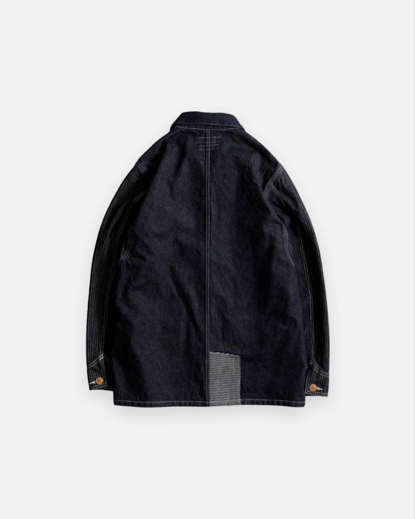FDMTL PATCHWORK COVERALL RINSE (INDIGO)