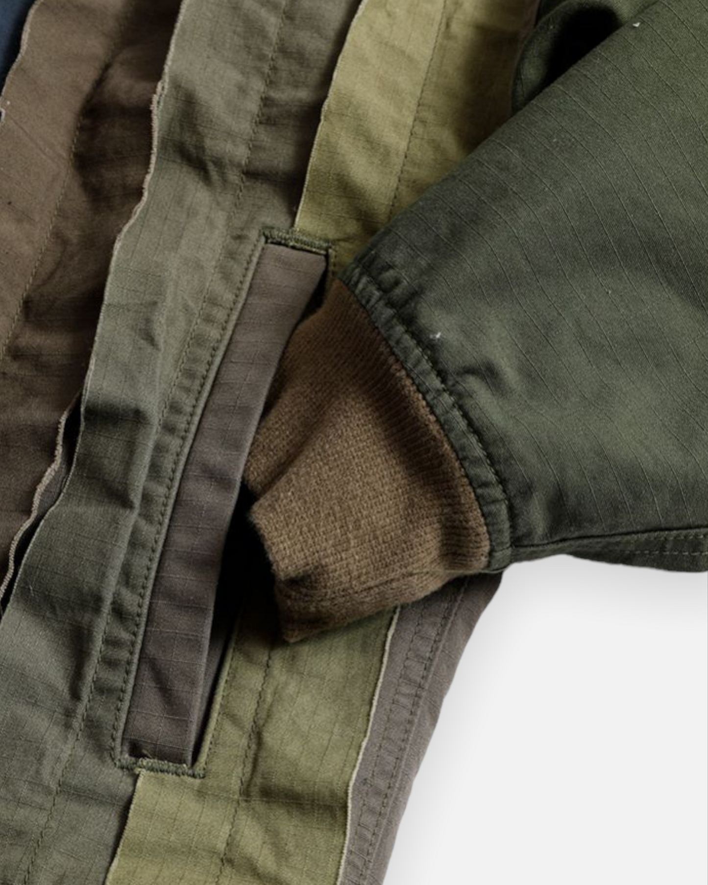 FDMTL OBI-STRIP JACKET RINSE (KHAKI)