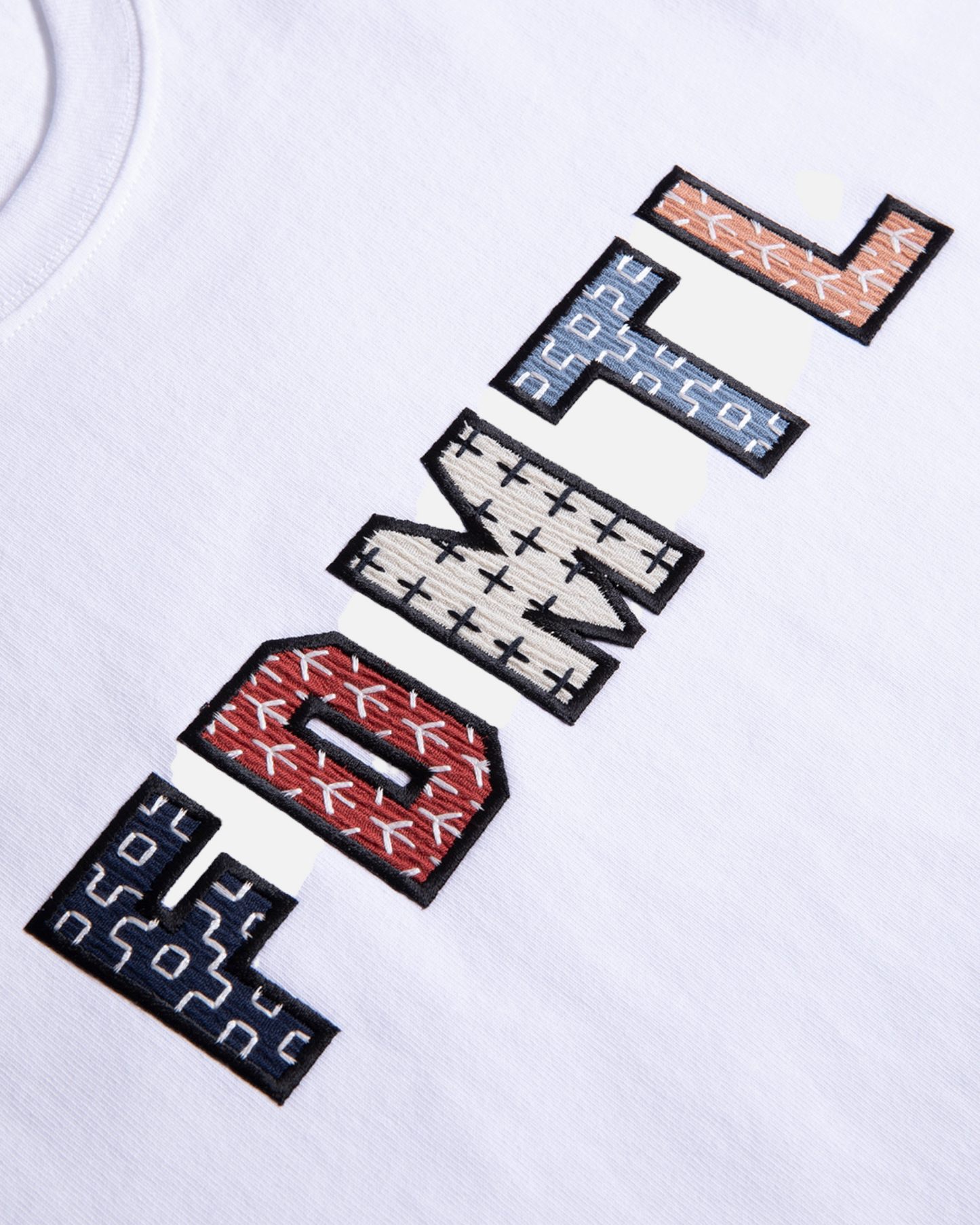 SASHIKO LOGO TEE (WHITE)