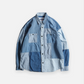 FDMTL PATCHWORK SHIRT 3YR WASH (INDIGO)