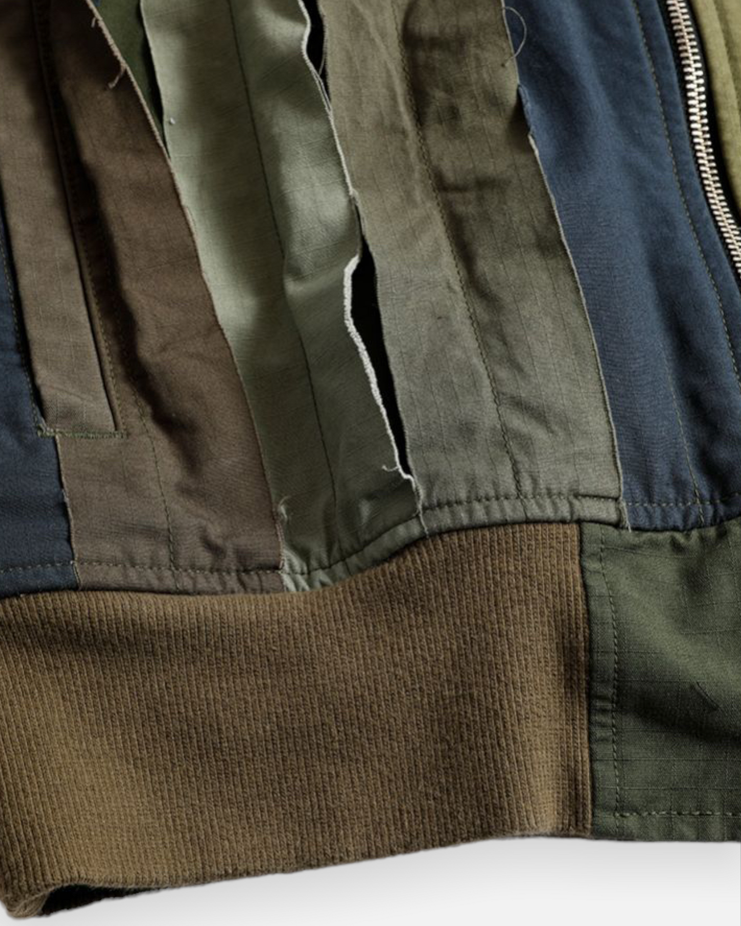 FDMTL OBI-STRIP JACKET RINSE (KHAKI)
