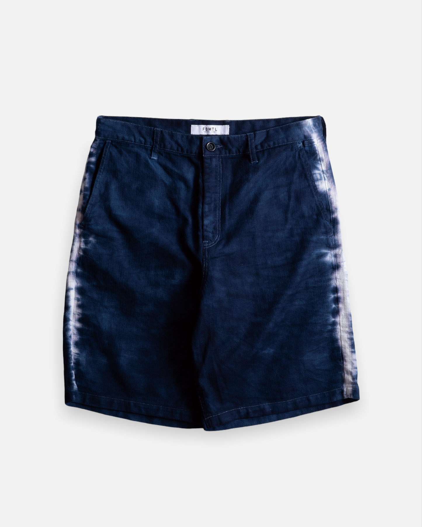 TIE DYE WIDE TAPERED SHORT PANTS (NAVY)