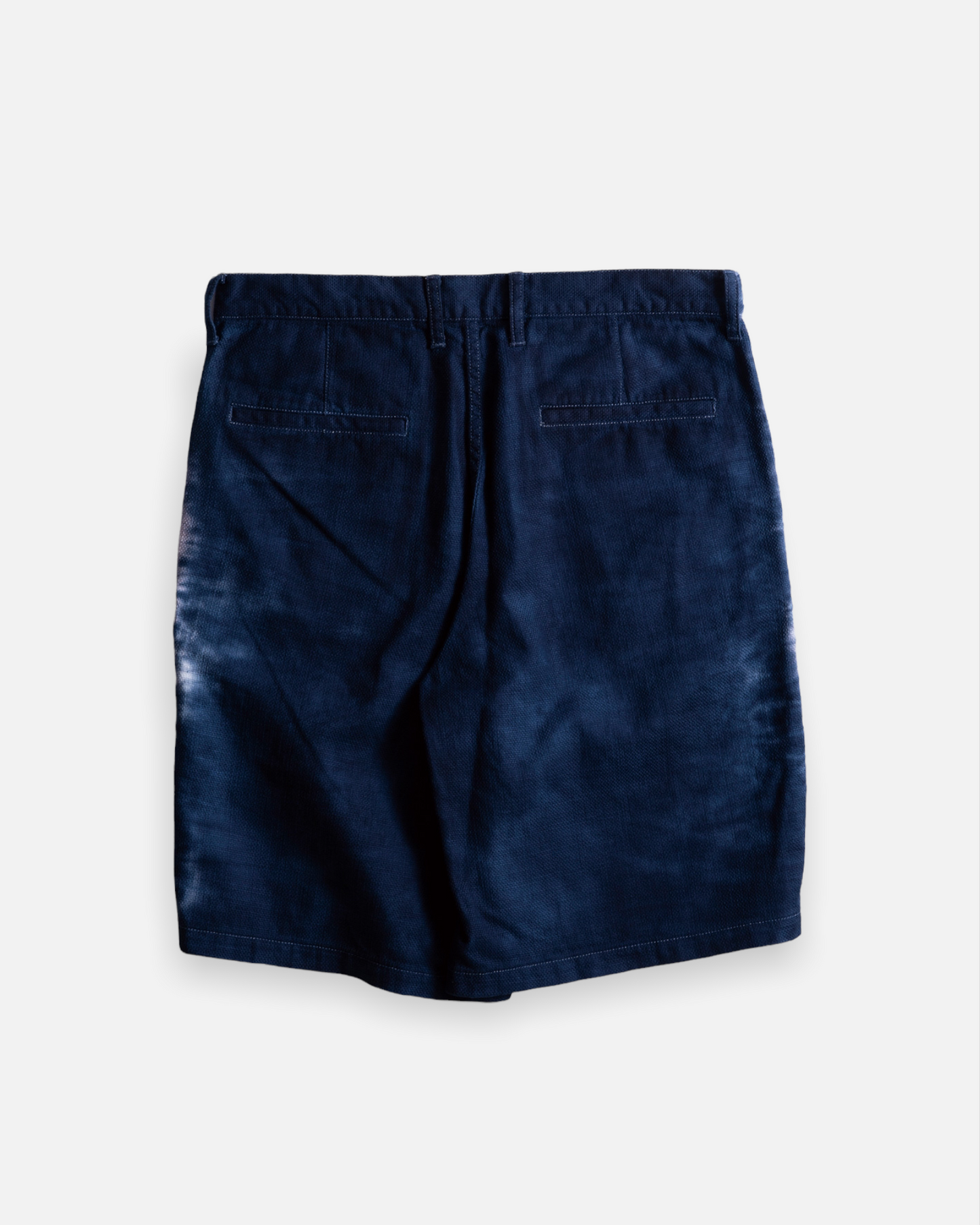 TIE DYE WIDE TAPERED SHORT PANTS (NAVY)