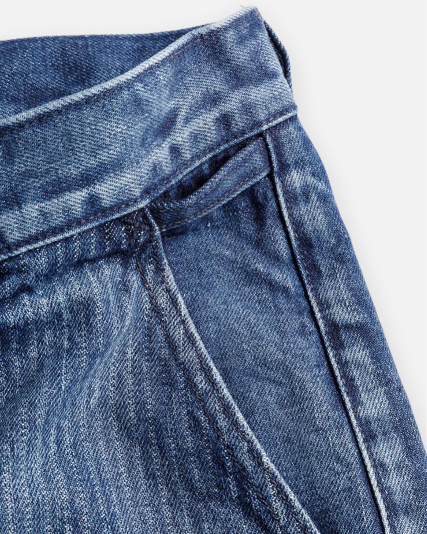 FDMTL PATCHWORK PANTS 3YR WASH (INDIGO)