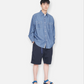 NANAMICA REGULAR COLLAR WIND SHIRT (INDIGO)