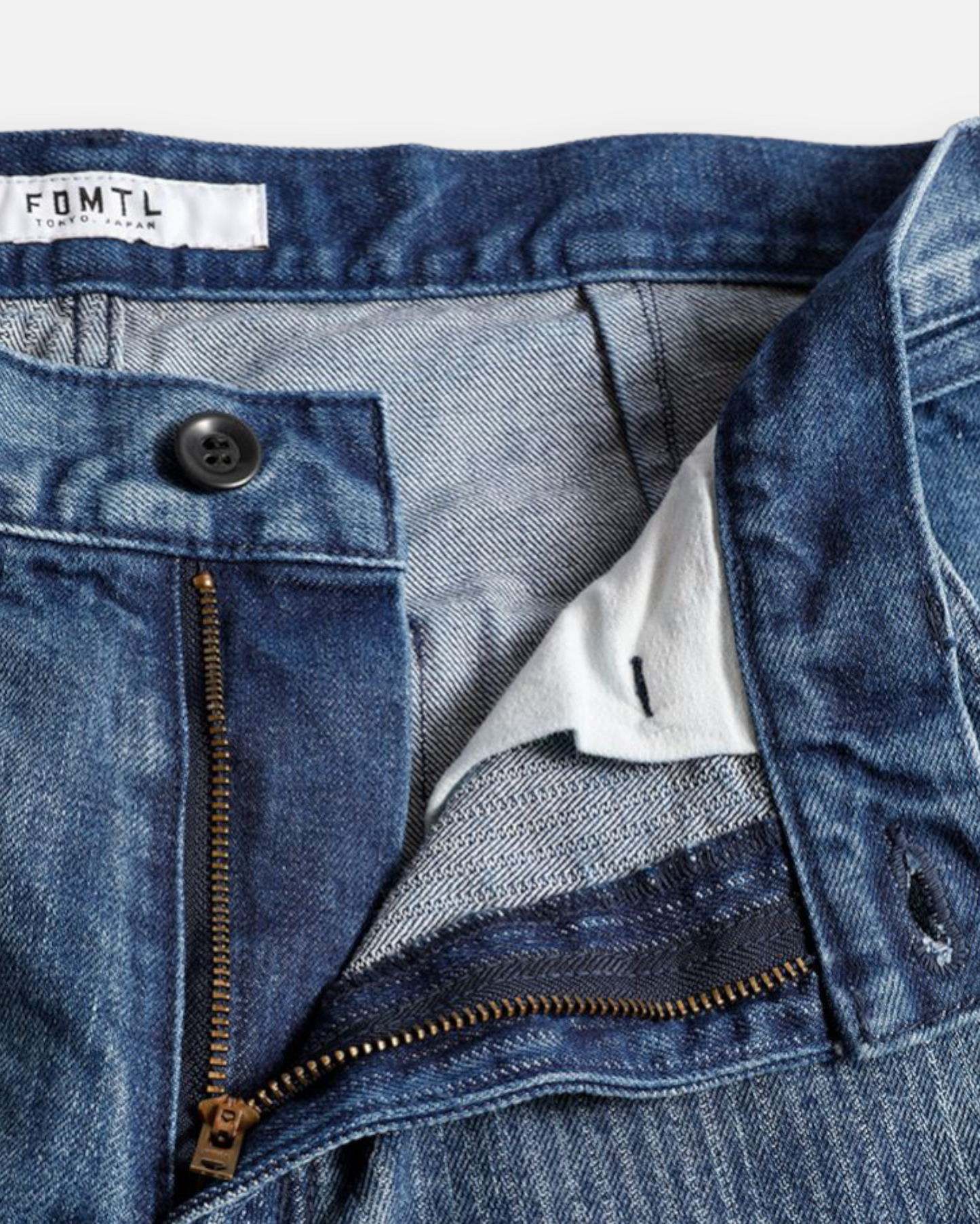 FDMTL PATCHWORK PANTS 3YR WASH (INDIGO)