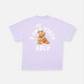 TIGER TEDDY BEAR DOLL SHORT SLEEVE T-SHIRT LIGHT PURPLE (LIGHT PURPLE)