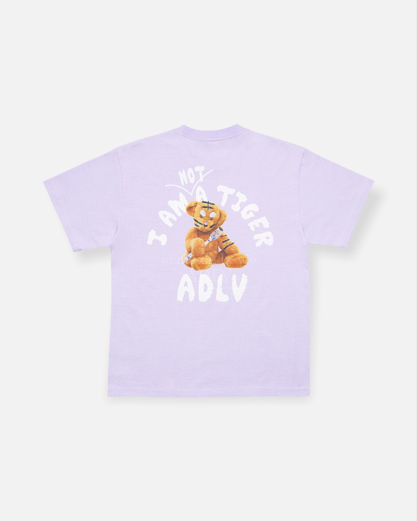 TIGER TEDDY BEAR DOLL SHORT SLEEVE T-SHIRT LIGHT PURPLE (LIGHT PURPLE)