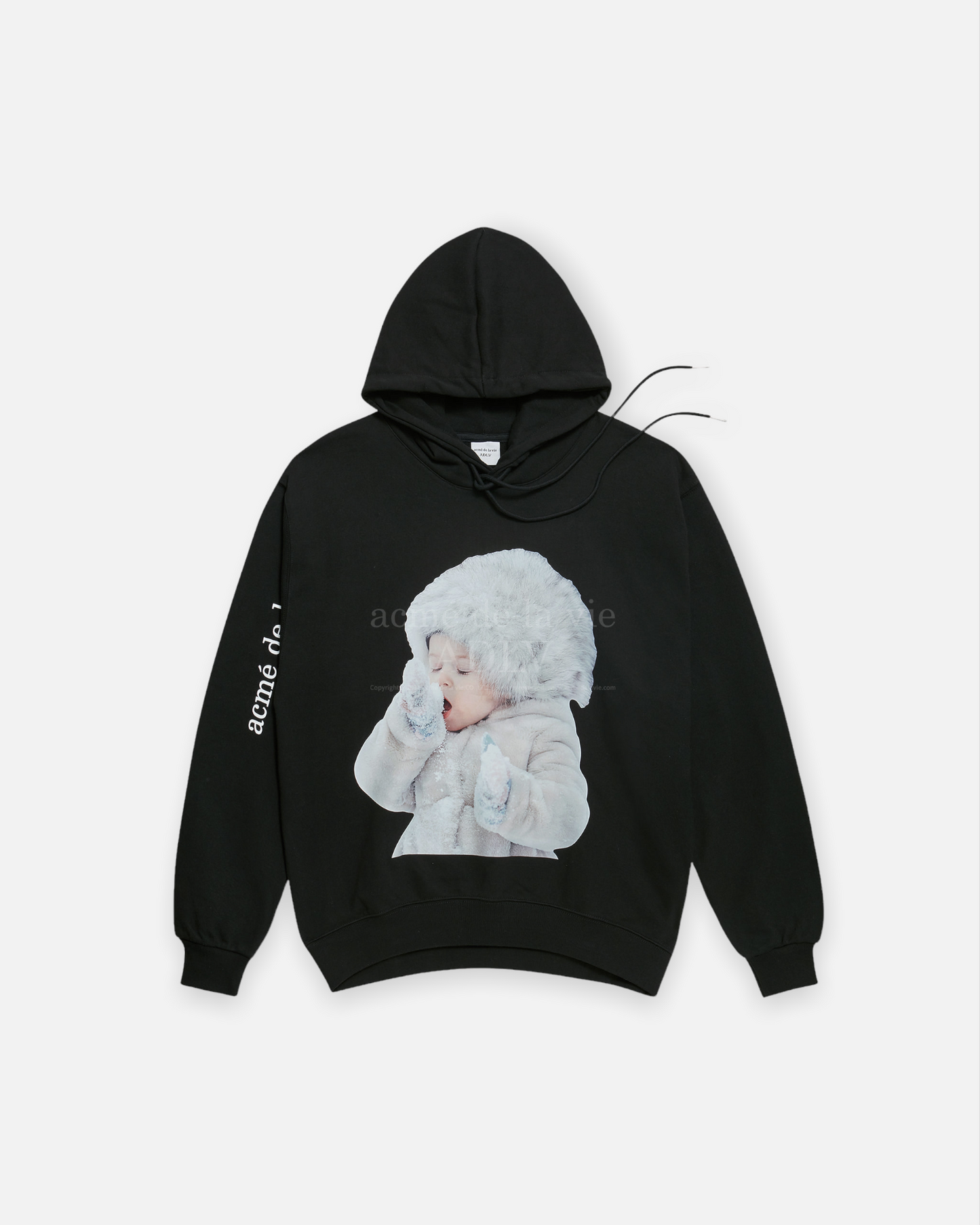 ADLV BABY FACE HOODIE BLACK SNOW (BLACK)