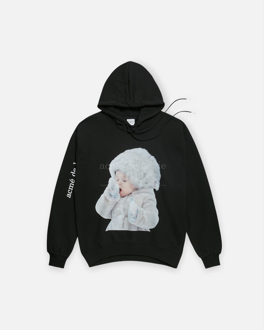ADLV BABY FACE HOODIE BLACK SNOW (BLACK)