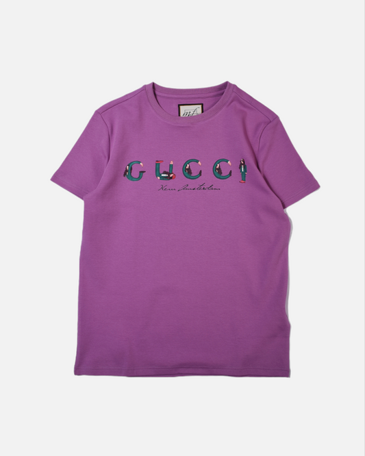 TRIBUTE TO ALESSANDRO MICHELE BASIC TEE FLUORESCENT SERIES (PURPLE)