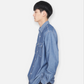 NANAMICA REGULAR COLLAR WIND SHIRT (INDIGO)