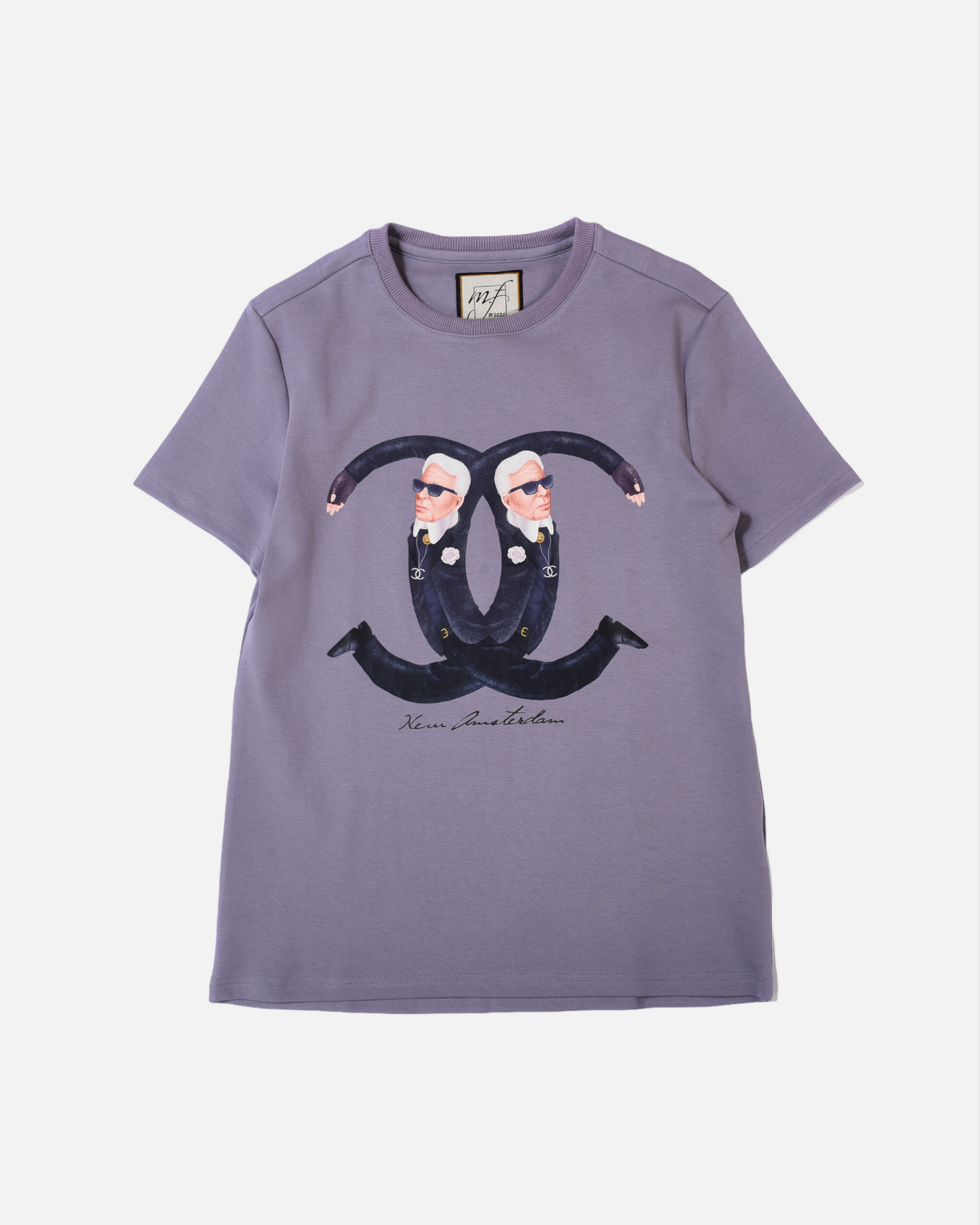 TRIBUTE TO KARL LAGERFELD BASIC TEE FLUORESCENT SERIES (GREY)