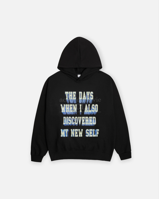 MARBLE LOGO HOODIE BLACK (BLACK)
