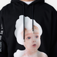 ADLV BABY FACE HOODIE BLACK BUBBLE (BLACK)