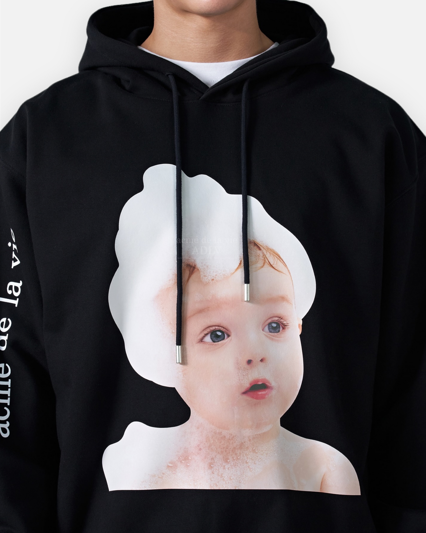 ADLV BABY FACE HOODIE BLACK BUBBLE (BLACK)