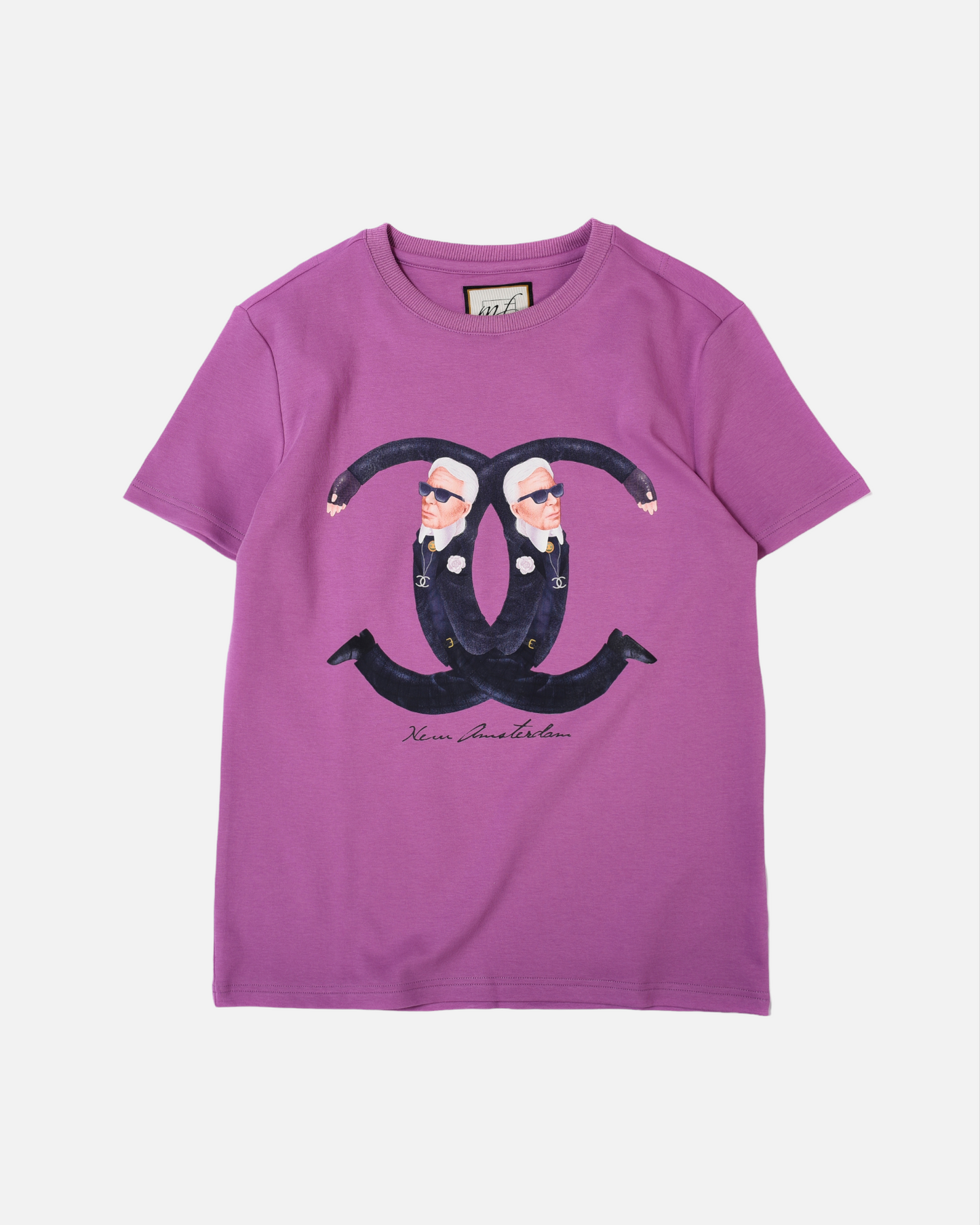 TRIBUTE TO KARL LAGERFELD BASIC TEE FLUORESCENT SERIES (PURPLE)