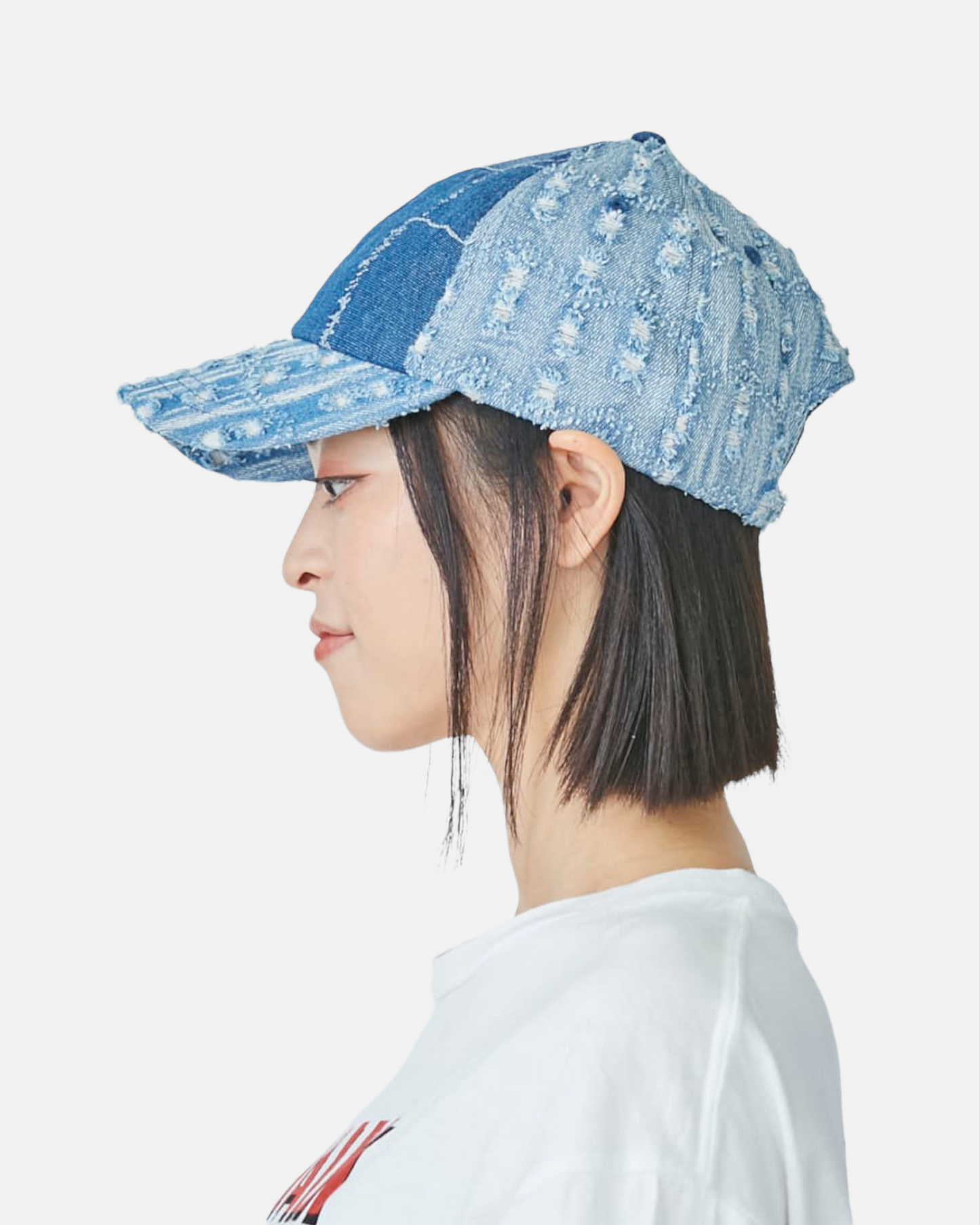 DENIM MASHUP BASEBALL (MEDIUM BLUE)