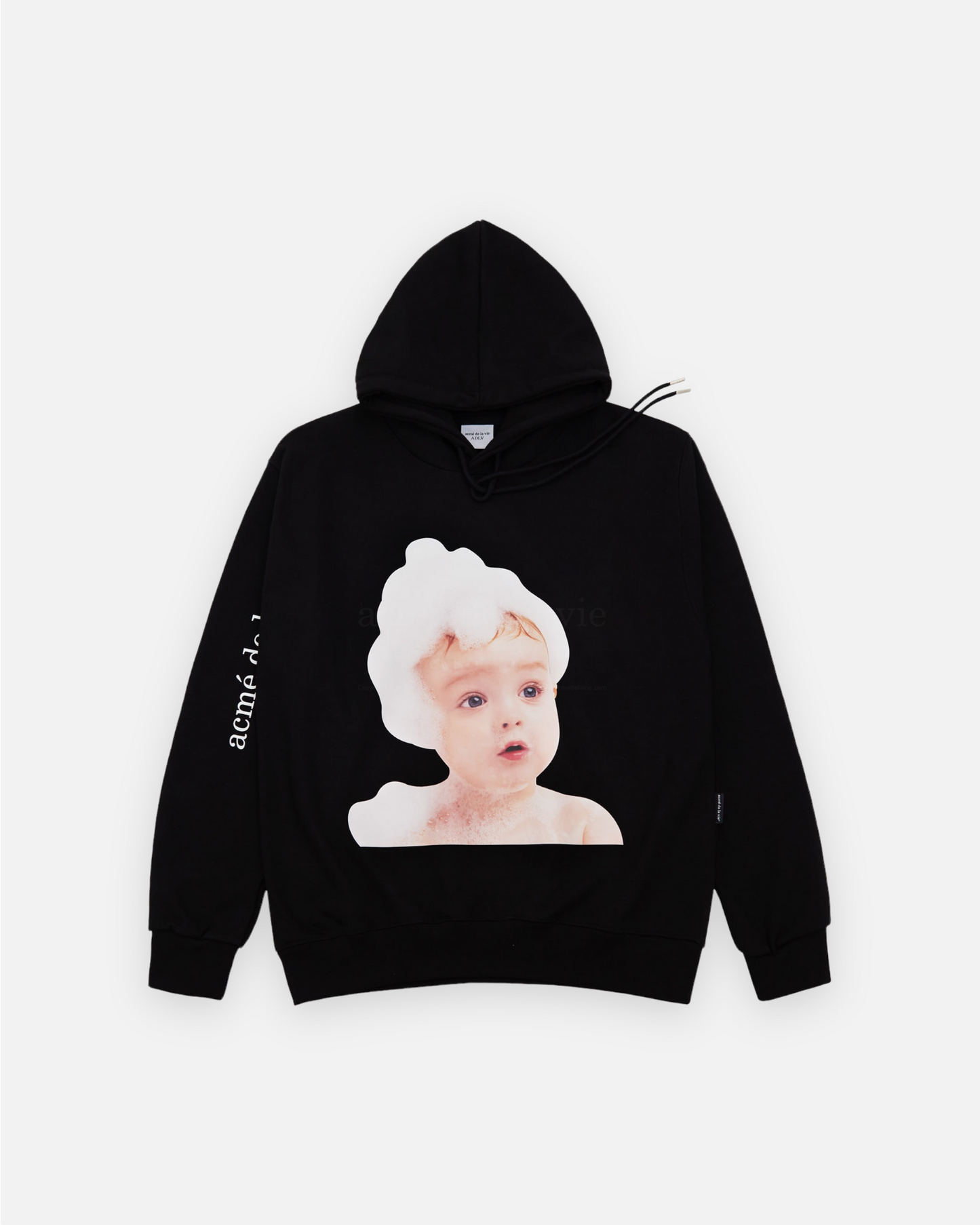 ADLV BABY FACE HOODIE BLACK BUBBLE (BLACK)