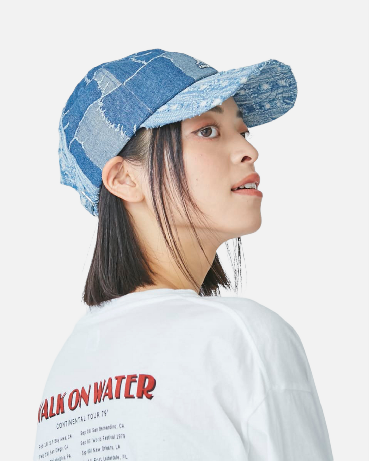 DENIM MASHUP BASEBALL (MEDIUM BLUE)