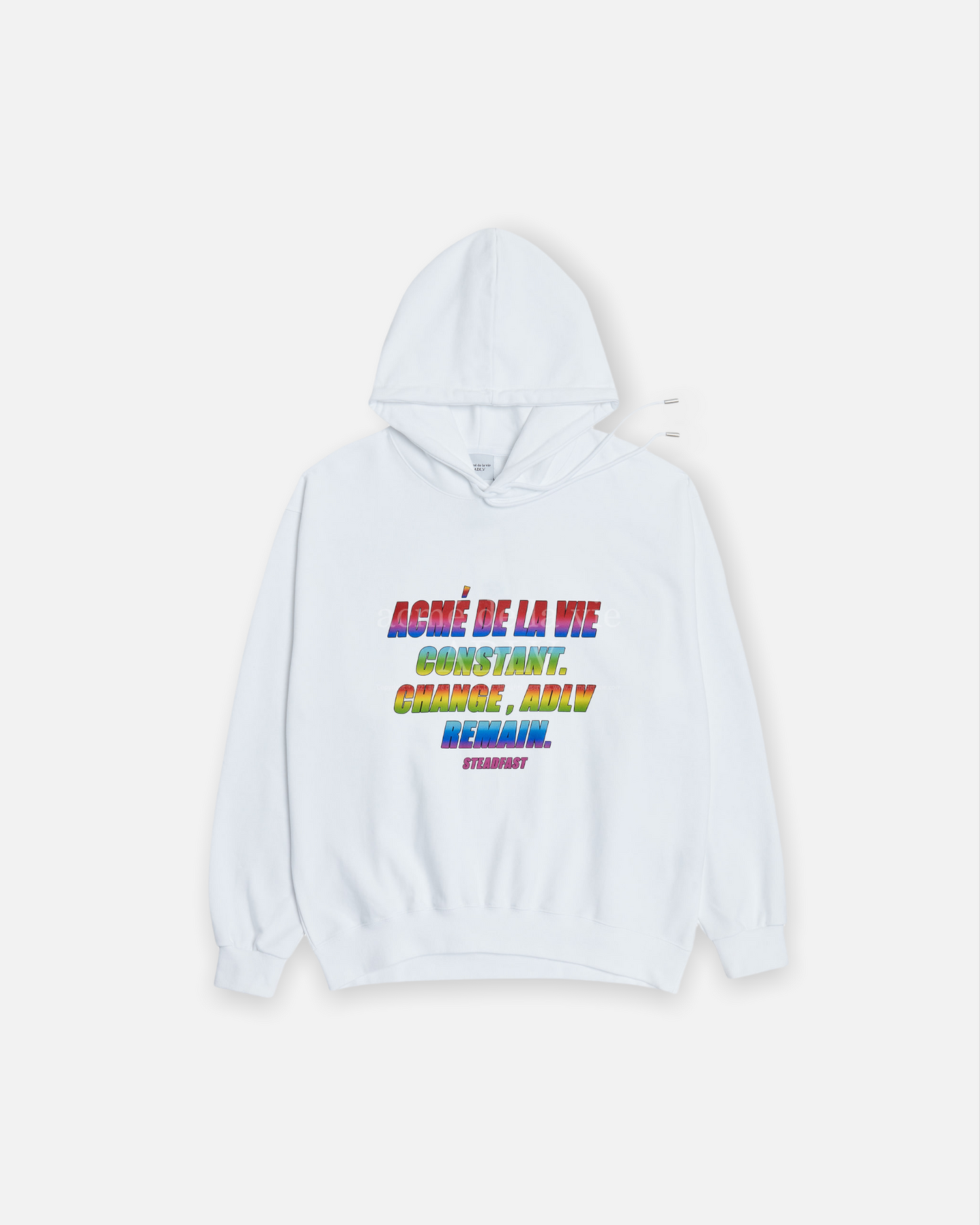RAINBOW LOGO HOODIE WHITE (WHITE)