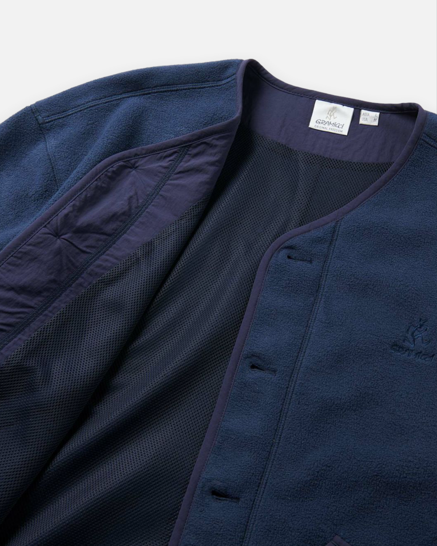 GRAMICCI FLEECE CARDIGAN (NAVY)