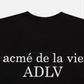 ADLV BABY FACE SHORT SLEEVE T-SHIRT BLACK RABBIT (BLACK)
