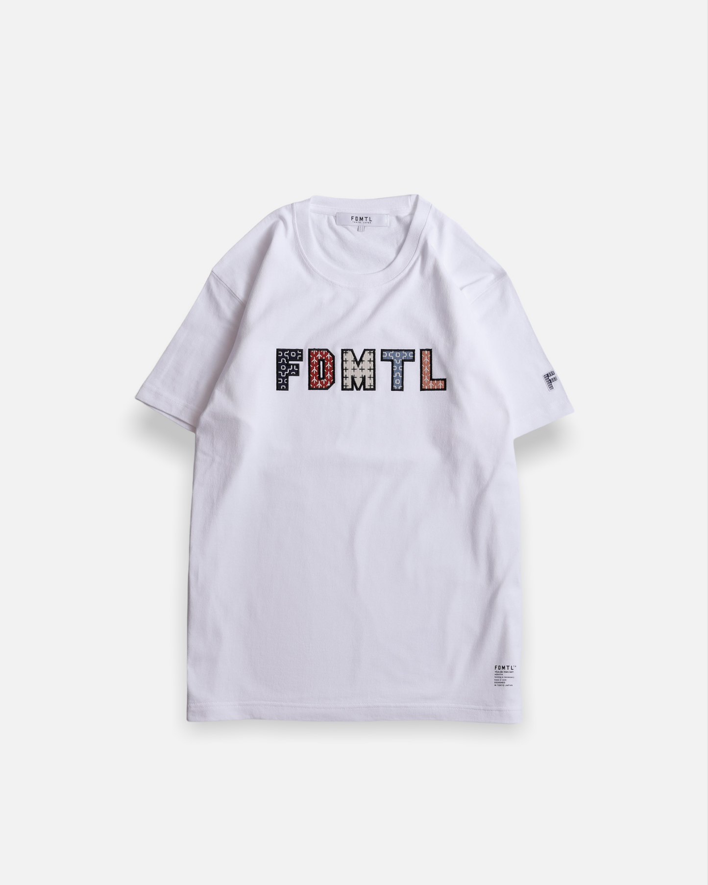 SASHIKO LOGO TEE (WHITE)
