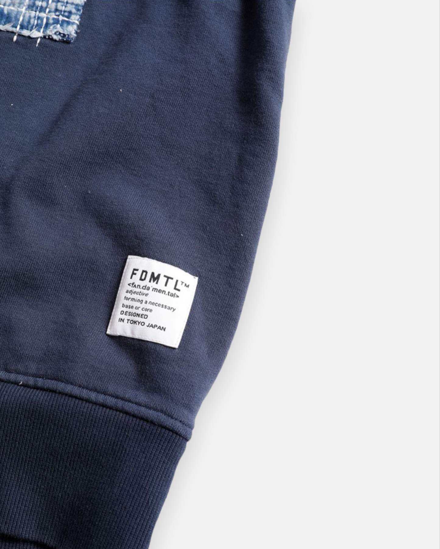FDMTL BORO PATCHWORK HOODIE (NAVY)