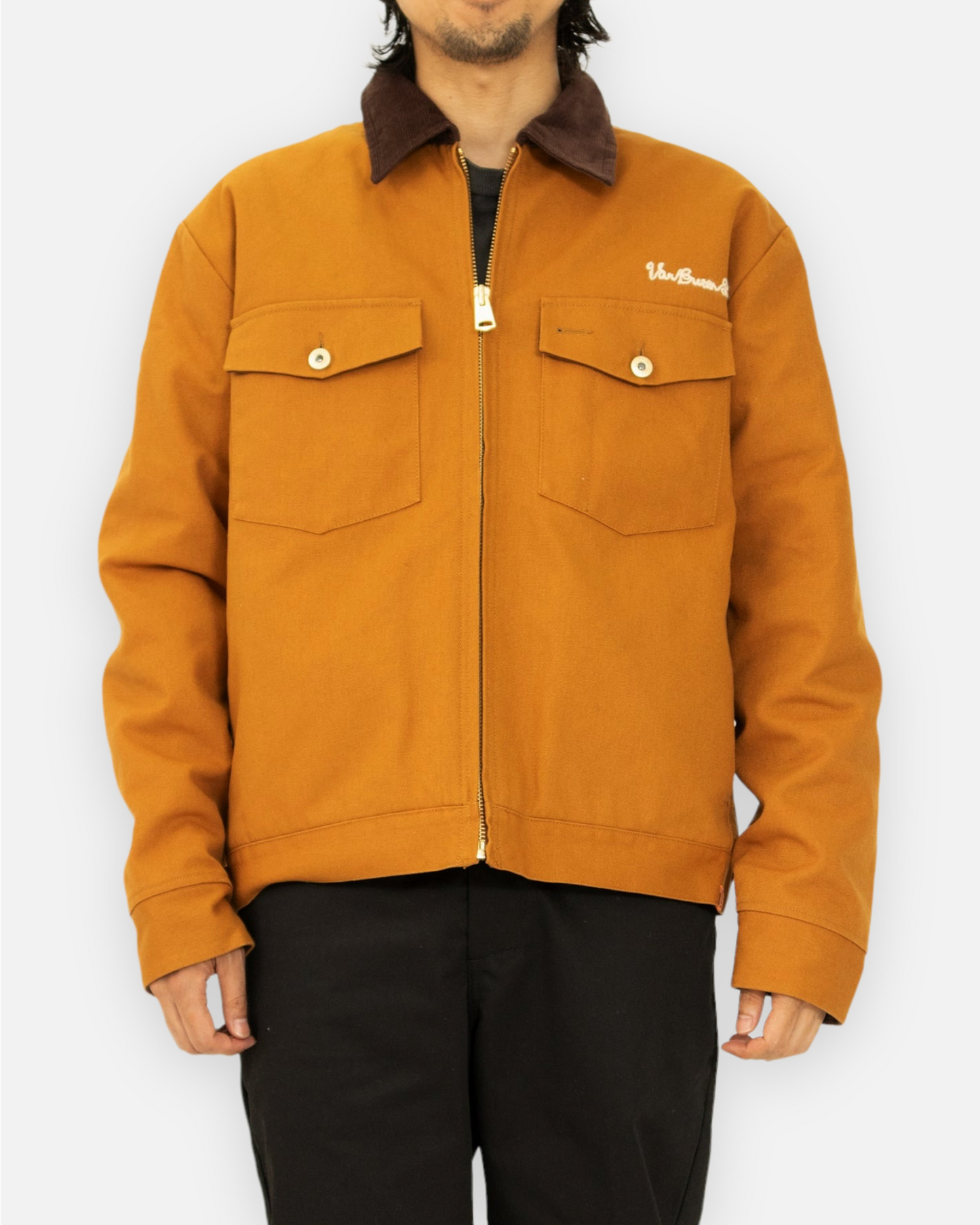 UNIVERSAL OVERALL TRUCK JACKET HEAVY DUCK +14W CORDUROY (WALNUT)