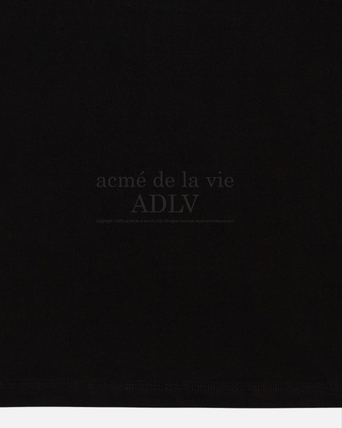 ADLV BABY FACE SHORT SLEEVE T-SHIRT BLACK RABBIT (BLACK)