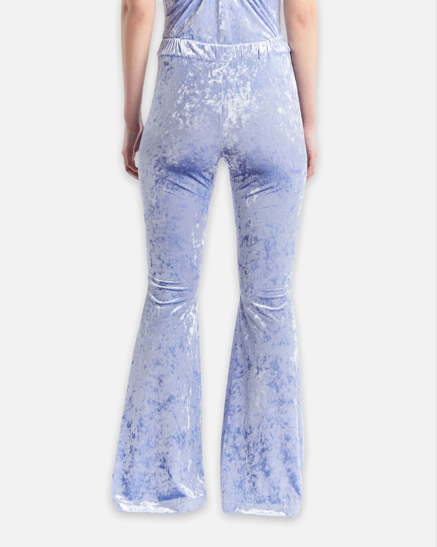PAM CRYSTAL WINGS BOOT LEG FLARES (ICE BLUE)