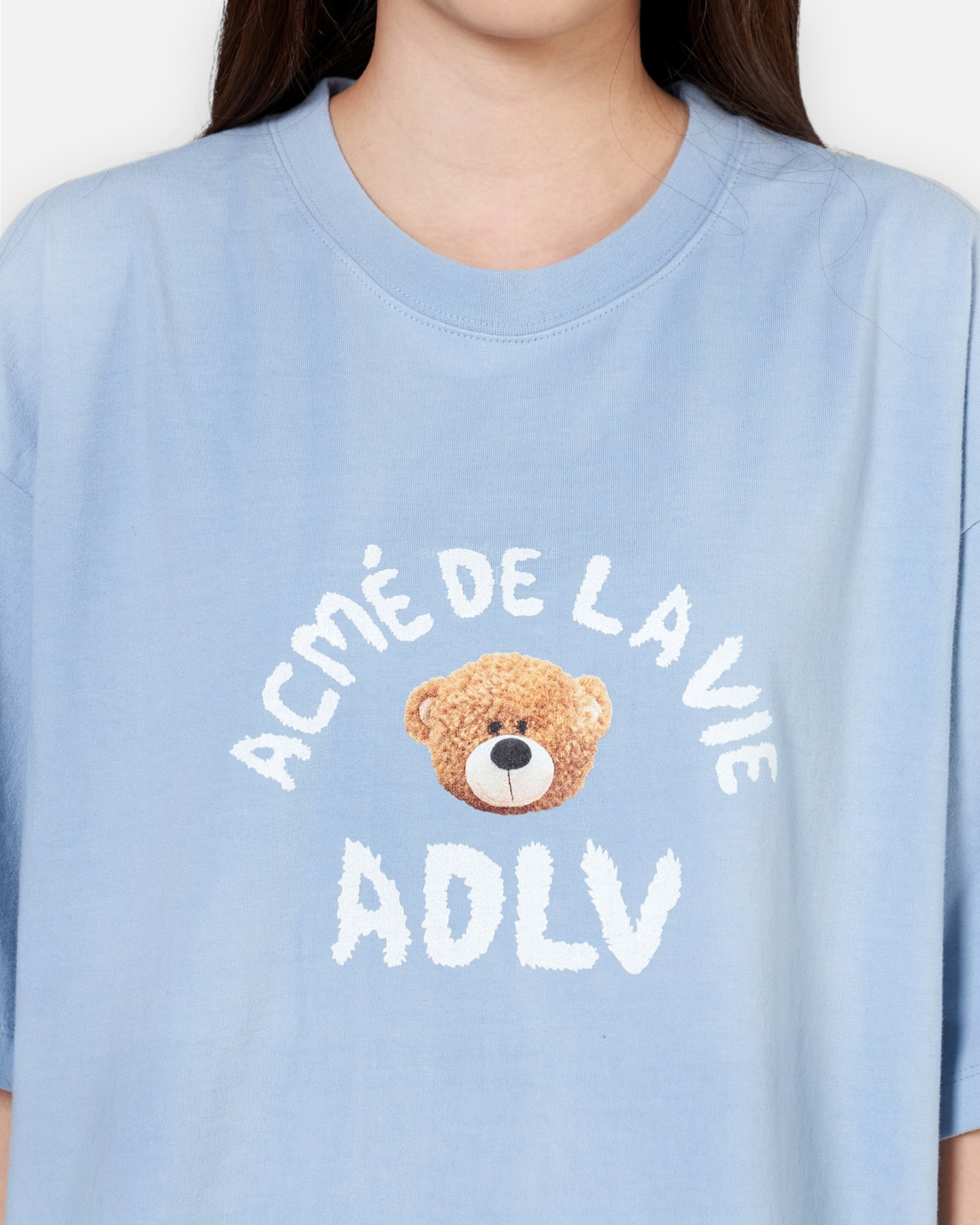 ADLV TEDDY BEAR BEAR DOLL SHORT SLEEVE T-SHIRT (SKYBLUE)