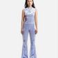 PAM CRYSTAL WINGS BOOT LEG FLARES (ICE BLUE)