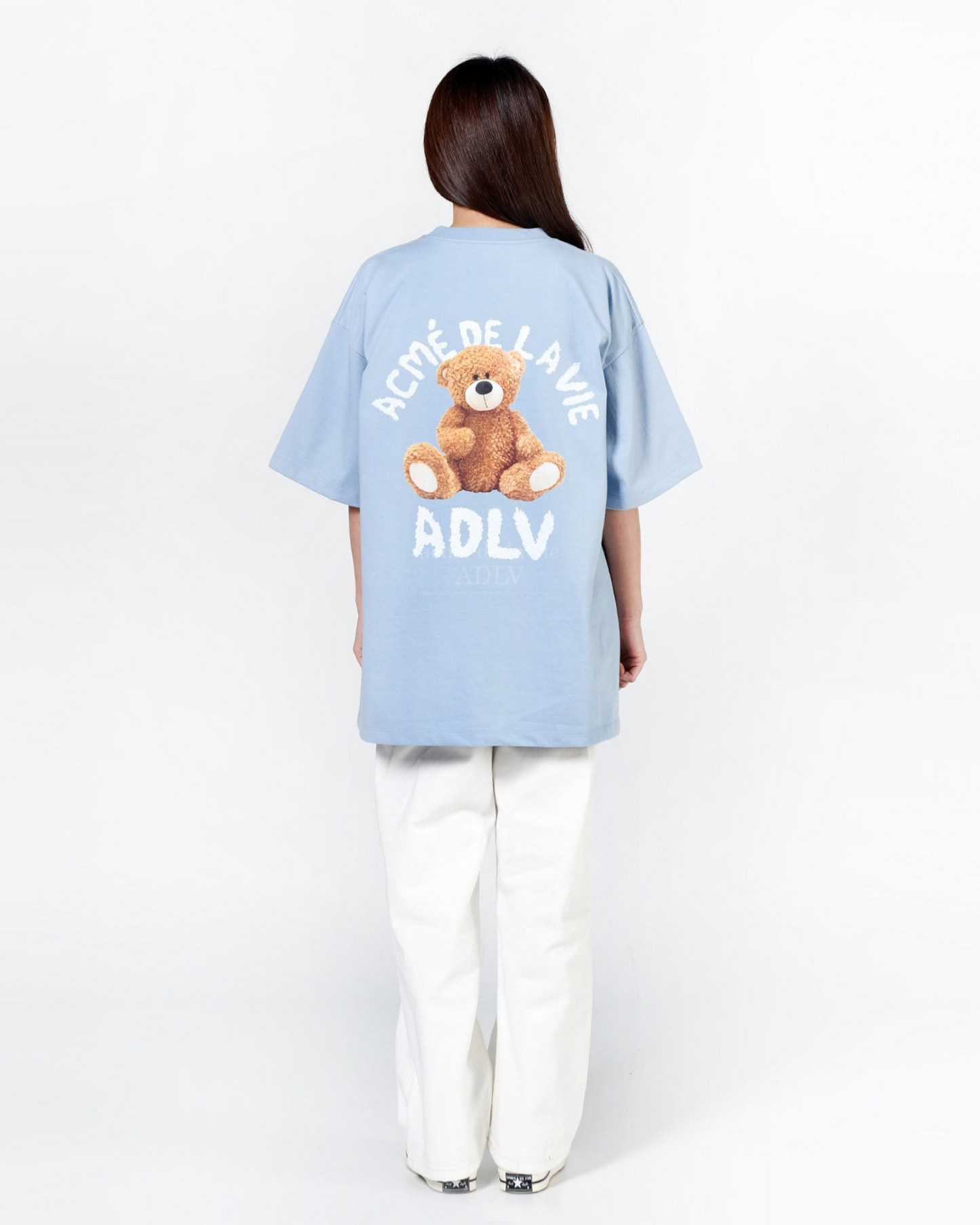 ADLV TEDDY BEAR BEAR DOLL SHORT SLEEVE T-SHIRT (SKYBLUE)