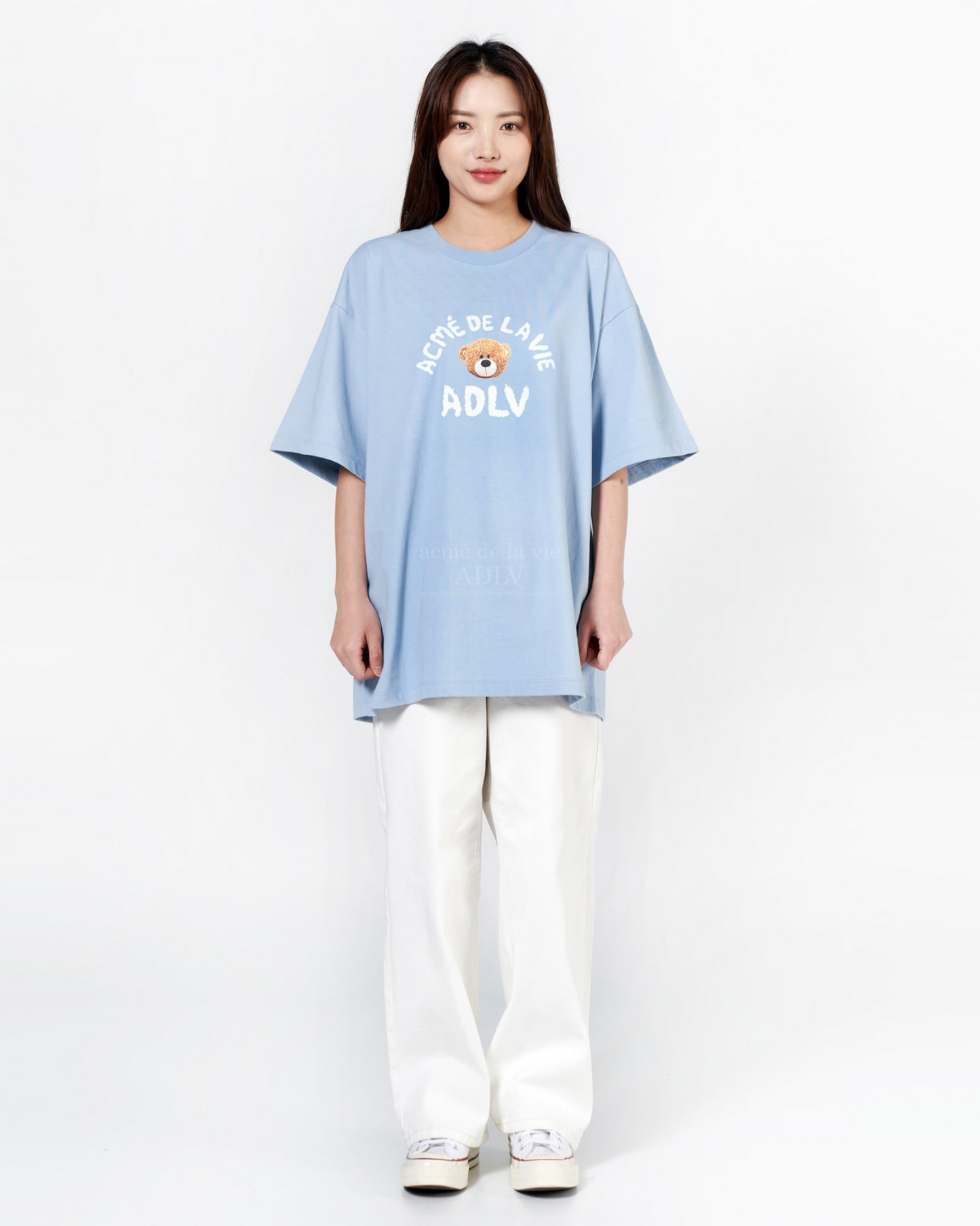ADLV TEDDY BEAR BEAR DOLL SHORT SLEEVE T-SHIRT (SKYBLUE)